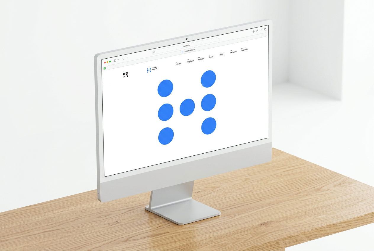 Hetedik Műterem — desktop mockup