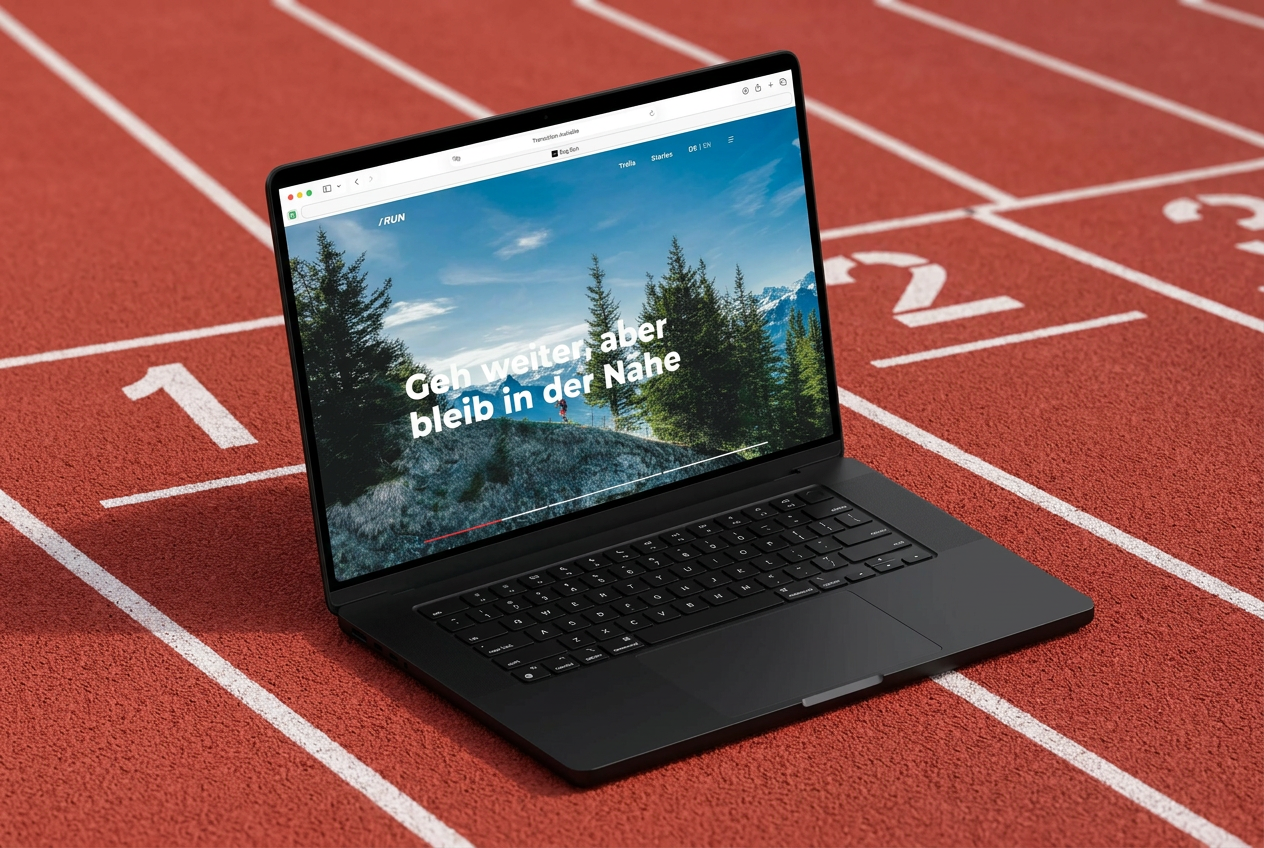 Zug Run — desktop mockup